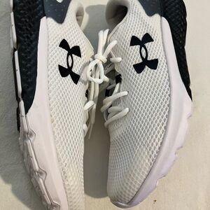 Under Armour Black and White Athletic Shoes